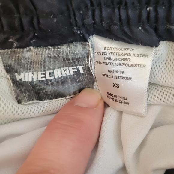 Mojang Minecraft Boy's Swim Trunk Shorts - Picture 2 of 5